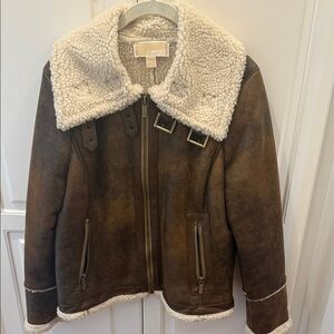 Never worn Michael Kors shearling jacket